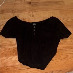 Wild Fable Black Knit Top